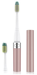Voom Sonic Go 1 Series Battery-Operated Electric Toothbrush, Dentist Recommended, Portable Oral Care, 2 Minute Timer, Light Weight Design, Soft Dupont Nylon Bristles, Metallic Rose (VM-20700) Voom Sonic