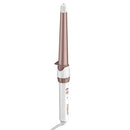 Conair Conair Double Ceramic Curling Wand; 1 1/4-inch To 3/4-inch Tapered Barrel Curling Wand; White / Rose Gold Conair