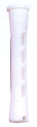 Diane Long Cold Wave Rods with Rubber Bands for Hair Curling and Perm Styling - White - DCW4 - 3 Dozen (36 pcs) Diane