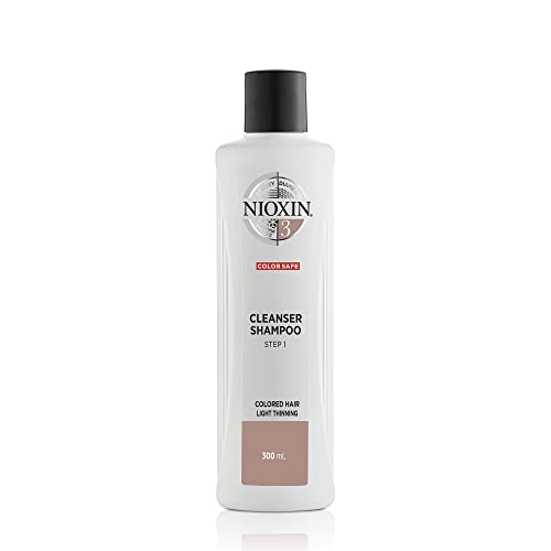 Nioxin System 3 Cleanser Shampoo, Color Treated Hair with Light Thinning, 10.1 oz Nioxin
