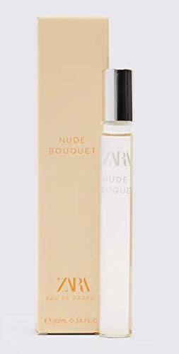 Zara Nude Boquet 10 ml (0.34 FL. OZ) Rollerball/ Roll On Women's Perfume Great for Handbag, Purse Travel Size Floral EDP-Fragrance pyramid includes notes of cherry, peony and vanilla Zara