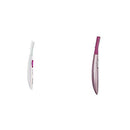 Panasonic Full Body Hair Removal for Women, Portable Sleek Design, Gentle for Bikini, Underarm, Legswith Facial Hair Trimmer for Women ES2113PC, with Pivoting Head and Eyebrow Trimmer Attachments Panasonic