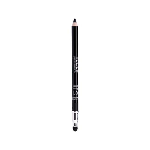 Radiant Professional Softline Waterproof Eye Pencil, Ultra Soft Eyeliner with Smudger for the Perfect Smokey Eye, Long Lasting Pencil Liner with Vitamin E & Jojoba Oil, Pure Black (01) RADIANT PROFESSIONAL MAKE UP / HELLENICA Store