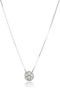 Silver 1/10 Cttw Diamond Miracle-Plate 18" Pendant Necklace and Stud Earrings Jewelry Set - Choice of Metal Colors Martin and Mark Gift Store