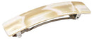 French Amie Oblong Handmade 3.5" Celluloid Automatic Hair Clip Barrette French Hair Clip for Girls Strong Hold Hair Clips for Women No Slip Durable Paris Hair Accessories, Made in France (Cream Nouget) French Amie