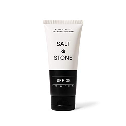 SALT & STONE SPF 30 Mineral Sunscreen Lotion - Mineral, Zinc Oxide, Broad Spectrum, Water Resistant, Reef Safe, Face + Body, Moisturizing, Cruelty Free, Made in USA Salt & Stone