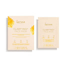 Karuna Clarifying+ Facial Sheet Mask, Natural Fiber Sheet Mask with Honey, Salicylic Acid & Burdock Root - 1 Count Karuna