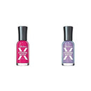 Sally Hansen Hard as Nails Xtreme Wear, Fuchsia Power, 0.4 Fluid Ounce, Pack of 1 with Iris Illusion, 0.4 Fl Oz, Pack of 1 Sally Hansen