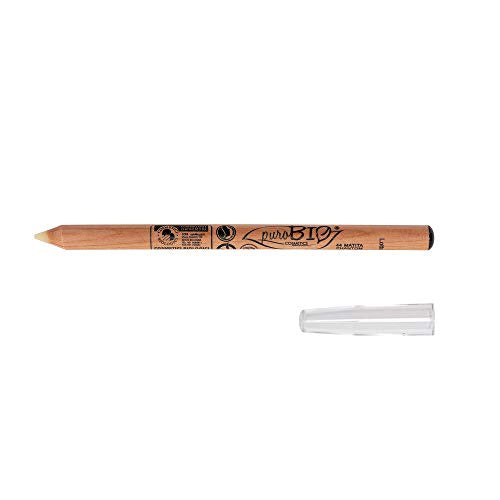 PuroBIO Certified Organic NO 44 PHANTOM Miracle Eye, Lip ,Eyebrow Pencil with Vitamins and Plant Oils. Ideal as contouring pencil, primer, makeup eraser.VEGAN.ORGANIC.MADE IN ITALY. puroBIO Certified Organic Cosmetics