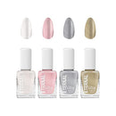 Eternal Collection – 4 Piece Set: Long Lasting, Quick Dry, Mirror Shine Nail Polish Set – Hardener, Bright and Shiny Finish - 0.46 Fluid Ounces Each (Metallics Flashback) Eternal
