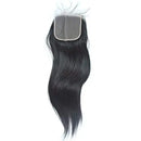 Forawme Brazilian Virgin Human Hair Pre Plucked Top Closure 18 Inch 130% 1B 6X6 inch Straight Human Hair Free Part Transparent Swiss Lace Closure With Baby Hair Forawme Store