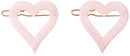 France Luxe Sweetheart Tige Boule Barrette Pair - Petal France Luxe