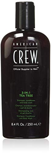 Shampoo, Conditioner & Body Wash for Men by American Crew, 3-in-1, Tea Tree Scent, 8.4 Fl Oz AMERICAN CREW