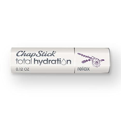 ChapStick Total Hydration Essential Oils Relax Chamomile + Lavender Lip Balm Tube, Lip Care - 0.12 Oz Chapstick