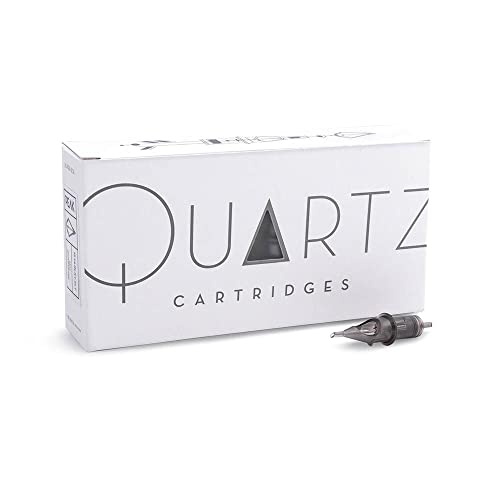 Peak - Quartz Cartridge Tattoo Needles - 0803RLXT LT - Single-Use Cartridges for Safe Professional Tattooing, Disposable & Sterile Tattoo Supplies (Box of 20) Peak