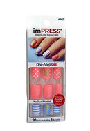 Kiss imPress Manicure Short Length Nails 62427 Funky Town BROADWAY NAILS