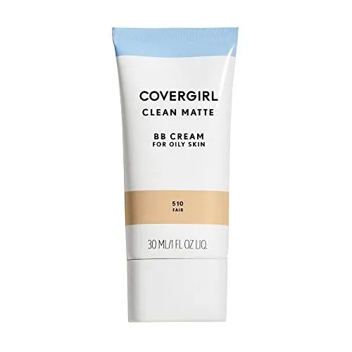 COVERGIRL Clean Matte BB Cream For Oily Skin, Fair 510, (Packaging May Vary) Water-Based Oil-Free Matte Finish BB Cream, 1 Fl Oz (1 Count) COVERGIRL