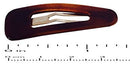 Parcelona French Mini Set of 4 Small Tortoise Shell Brown Celluloid Acetate Snap Hair Pin Clip Parcelona Store