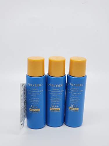 Ultimate Sun Protection Lotion N' Broad Spectrum SPF 50 Turns Invisible 7ml 3pcs Shiseido