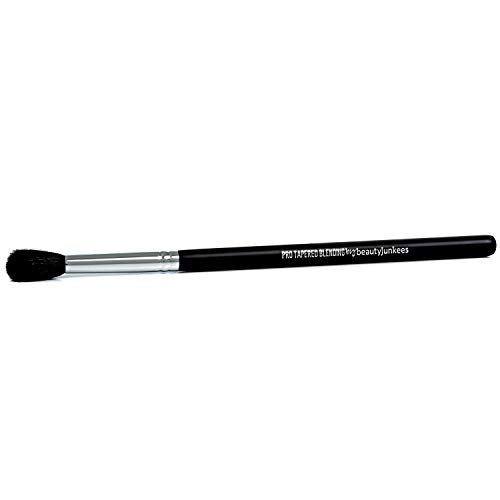 Tapered Blending Eyeshadow Makeup Brush – Beauty Junkees Professional Eye Shadow Blender Make Up Brush with Soft Fluffy Natural Hair Dome Bristles for a Beautifully Blended Crease; Premium Quality Beauty Junkees