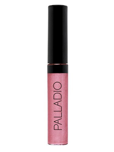 Palladio Lip Gloss, Passion Pink, Non-Sticky Lip Gloss, Contains Vitamin E and Aloe, Offers Intense Color and Moisturization, Minimizes Lip Wrinkles, Softens Lips with Beautiful Shiny Finish Palladio