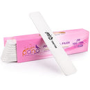 PANA USA 10 pcs Professional Nail Files Buffers JUMBO Size Double Sided Emery Board Washable - For Natural & Acrylic Manicure Pedicure Tools Home and Professional 10 Pieces Pack (White, Grit 100/100) PANA