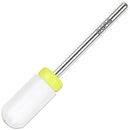 PANA 3/32" Shank Size Professional USA - Smooth Top Large Barrel White Ceramic Bit Extra Fine Grit - Nail Drill Bit for Dremel Machine PANA