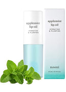 Nooni Korean Lip Oil - Applemint | Moisturizing, Hydrating, and Plumping, for Dry Lips with Mint Extract, 0.12 Fl Oz NOONI