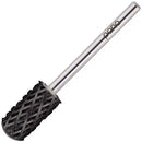 USA Pana 3/32" Safety Nail Carbide - Smooth Round Top Large Barrel Head for Electric Dremel Drill Machine - Grit Size: (5XC to Extra Fine) (4X Coarse, Large Barrel - DLC Black) PANA