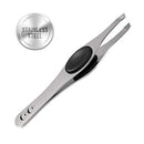 Cocos Eyebrow Tweezers for Women and Men | Tweezers Precision | Slanted Tweezers for Ingrown Hair and Splinters | Professional Facial Tweezers for Eyebrows and Hair Removal, 1 pack Coco's Closet