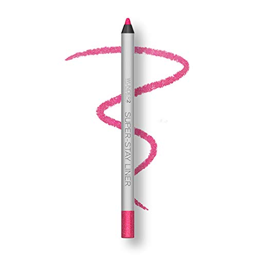 Wunder2 SUPER-STAY LINER Makeup Eyeliner Pencil Long Lasting Waterproof, Glitter Pink , 0.03 Ounce (Pack of 1) Wunder2
