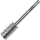 PANA Professional 3/32" Shank Size - Flat Top Large Barrel Silver Carbide Bit 2X Coarse Grit - Nail Drill Bit for Dremel Machine PANA