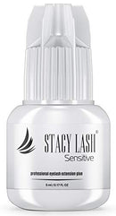 Sensitive Eyelash Extension Glue Stacy Lash 0.17fl.oz/5ml /Low Fume/ 5 Sec Drying time/Retention -5 Weeks/Professional Use Only Black Adhesive for Individual Semi-Permanent Eyelash Extensions STACY LASH