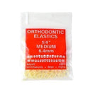 100 Pack Orthodontic Elastics 1/4" (6.4mm), Rubber Bands Great for Dog Grooming Top Knots, Bows, Braids, Tooth Gaps, and Dreadlocks by Cayenas Cayenas Corporation