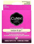Cutex Care Swipe and Go Nail Polish Remover Pads, 10 Count Cutex