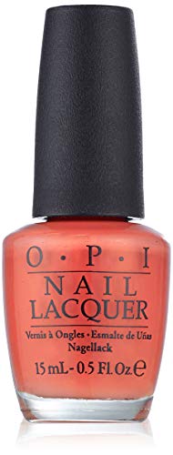 OPI Nail Lacquer, Aloha from OPI, Orange Nail Polish, Hawaii Collection, 0.5 fl oz OPI