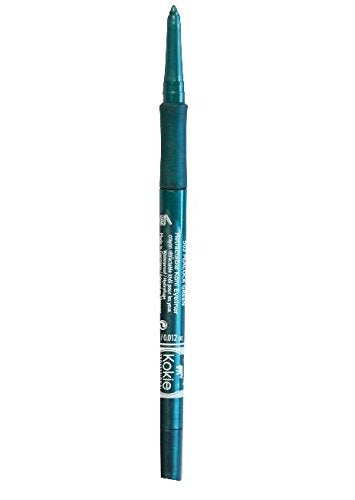 Kokie Cosmetics Retractable Kohl Eyeliner, Peacock Green, 0.012 Ounce Kokie