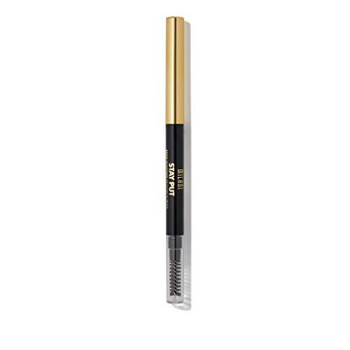 Milani Stay Put Brow Sculpting Mechanical Pencil - Dark Brown (0.01 Ounce) Cruelty-Free Long-Lasting Eyebrow Pencil that Defines and Shapes Brows Milani