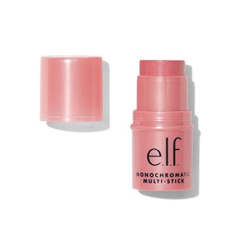 e.l.f. Monochromatic Multi Stick, Luxuriously Creamy & Blendable Color, For Eyes, Lips & Cheeks, Vegan & Cruelty-Free, Dazzling Peony, 0.155 Oz e.l.f.