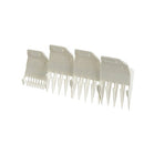 Wahl Professional Clipper Peanut Guide Comb Set, 4 Pack with Cutting Lengths From 1/8" to 1/2" for Professional Barbers and Stylists, White - Model 3166-100 Wahl Professional