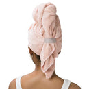 VOLO Hero Microfiber Hair Towel | Super Absorbent, Ultra-Soft, Fast Drying | Reduce Dry Time by 50% | Large, Premium Wrap Towel for All Hair Types | Anti-Frizz, Anti-Breakage, Hands-Free | Cloud Pink VOLO