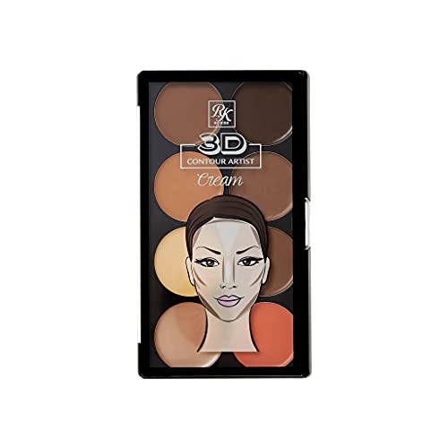 Ruby Kisses 3D Contour Artist Cream Makeup Palette Medium Dark Ruby Kisses