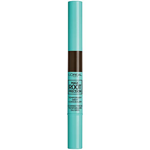 L'Oreal Paris Magic Root Precision Temporary Gray Hair Color Concealer Brush, 4 Dark Brown, 0.05 fl; oz. L'Oreal Paris