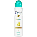 Dove spray 6 Pack Dove Go Fresh Pear & Aloe Antiperspirant Deodorant Spray, 150ml each Dove spray