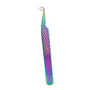 M LASH Set Of 4 Diamond Grip Eyelash Extensions Tweezers - Japanese Steel Lash Supply (Multi-Color) M Store