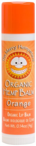The Merry Hempsters Organic Hemp Lip Balm Orange Single Tube The Merry Hempsters
