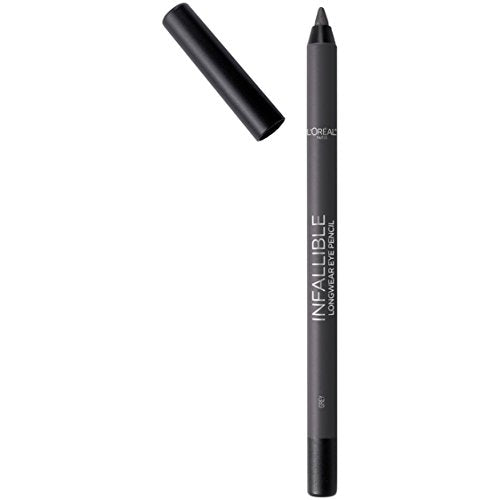 L'Oreal Paris Makeup Infallible Pro-Last Pencil Eyeliner, Waterproof and Smudge-Resistant, Glides on Easily to Create any Look, Grey, 0.042 Oz. L'Oreal Paris