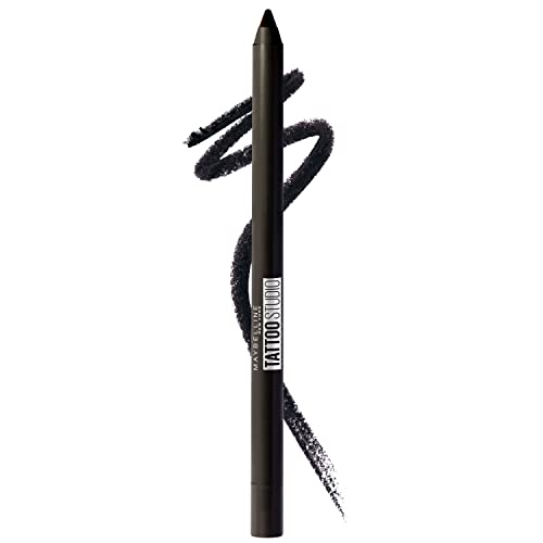 Maybelline TattooStudio Sharpenable Gel Pencil Waterproof Longwear Eyeliner, Deep Onyx, 0.04 oz. Maybelline New York