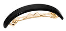 France Luxe Skinny Mini Volume Barrette - Black France Luxe