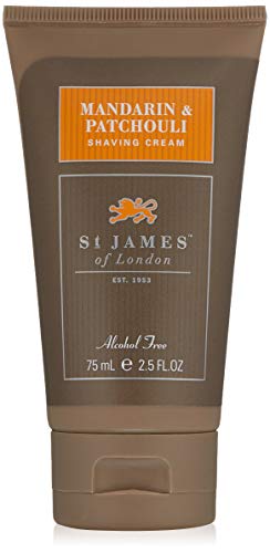 St James of London Mandarin & Patchouli Shave Cream Tube, 2.5 Fl Oz St James of London